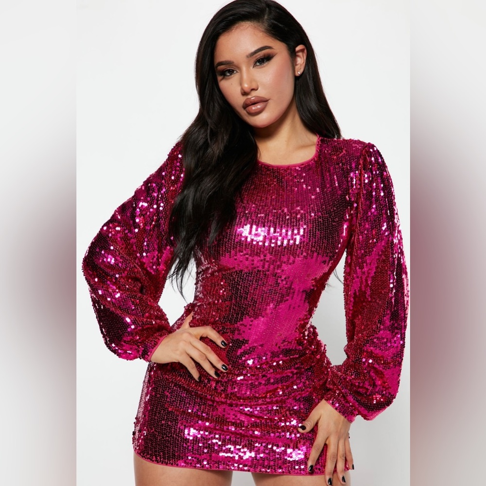 Fashion, nova size 1, sparkly pink, formal dress
